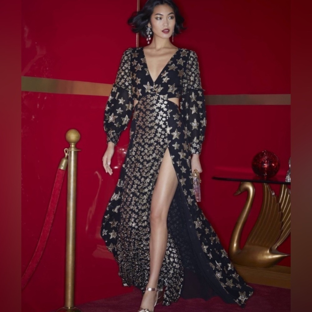 Rare LoveShackFancy Aneesha Maxi Gown Dress size S